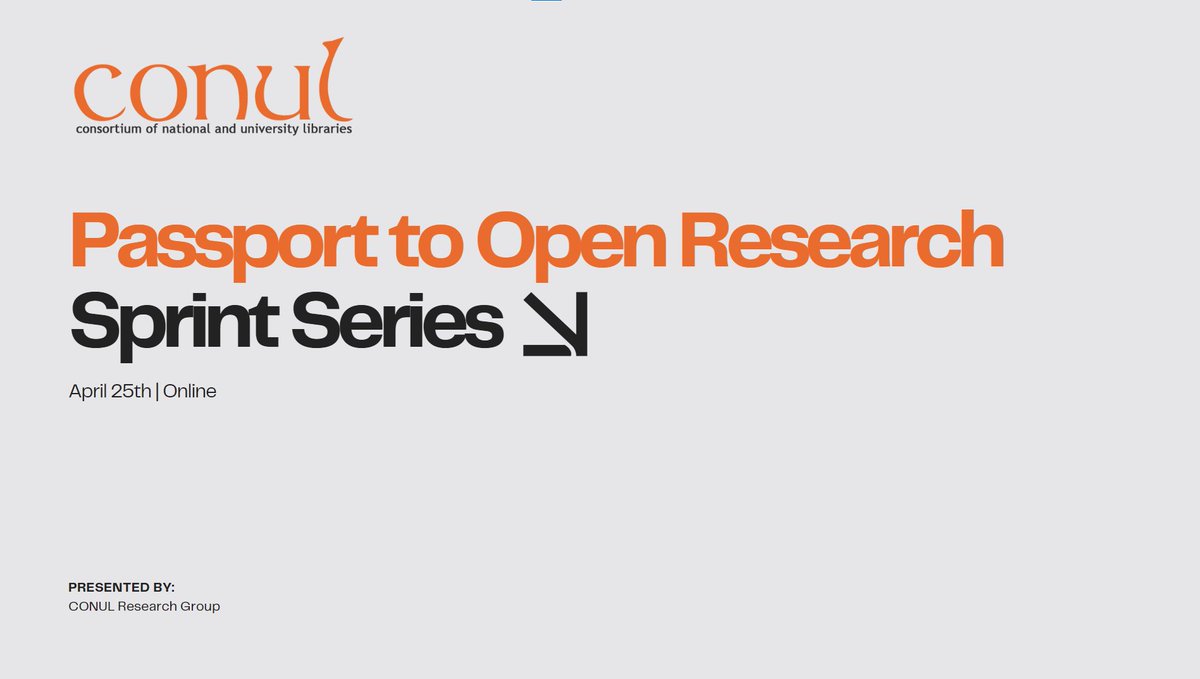Just putting the finishing touches on tomorrows sprint. Thank you to all joining @conulireland for this exciting project. If you are sorry you missed out check out conul.ie/conul-research… to register for the next one. 
#PassportOpenResearch #OpenResearchIE #OpenScience