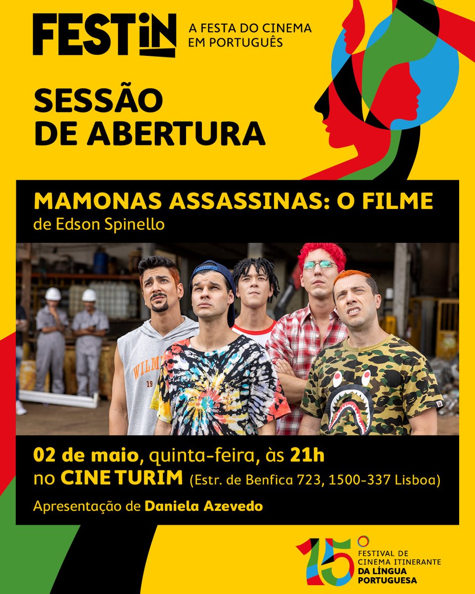 A 15ª edição do FESTin arranca no dia 2 de maio com a exibição de "Mamonas Assassinas: O Filme" em uma especial Sessão de Abertura.