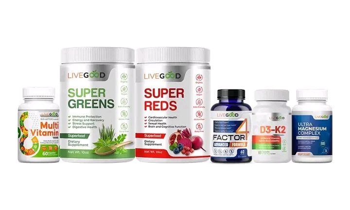 Supplement1L's tweet photo. LiveGood International Wellness Pack

Get 6 of LiveGood’s BEST SELLING PRODUCTS all in one pack, for one low price with FREE SHIPPING.

You will receive one of each of the following products:

✓  Bio-Active Complete Multi Vitamin – for Men or for Women https://t.co/SIJrkkl1tM