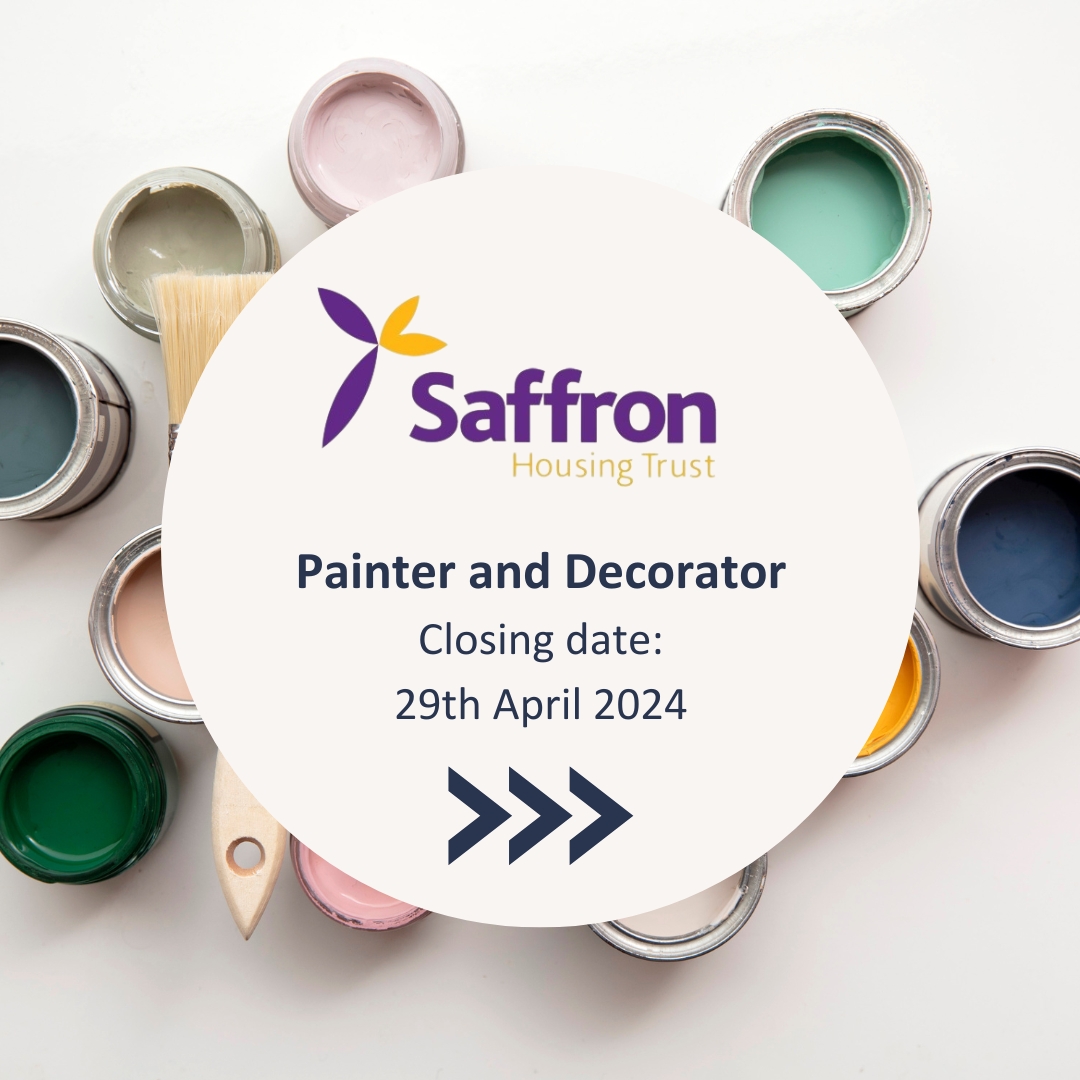 We are currently recruiting for 4 positions at Saffron: · Site Manager · Ground Maintenance Operative *Closing Soon* · Painter & Decorator *Closing Soon* · Neighbourhood Officer To apply, or for more info, please follow the link below saffronhousing.co.uk/about-us/work-… #workforuswednesday