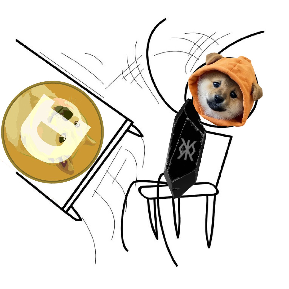 LeonidasNFT's tweet image. Repost of you're not selling $DOG until we flip $DOGE