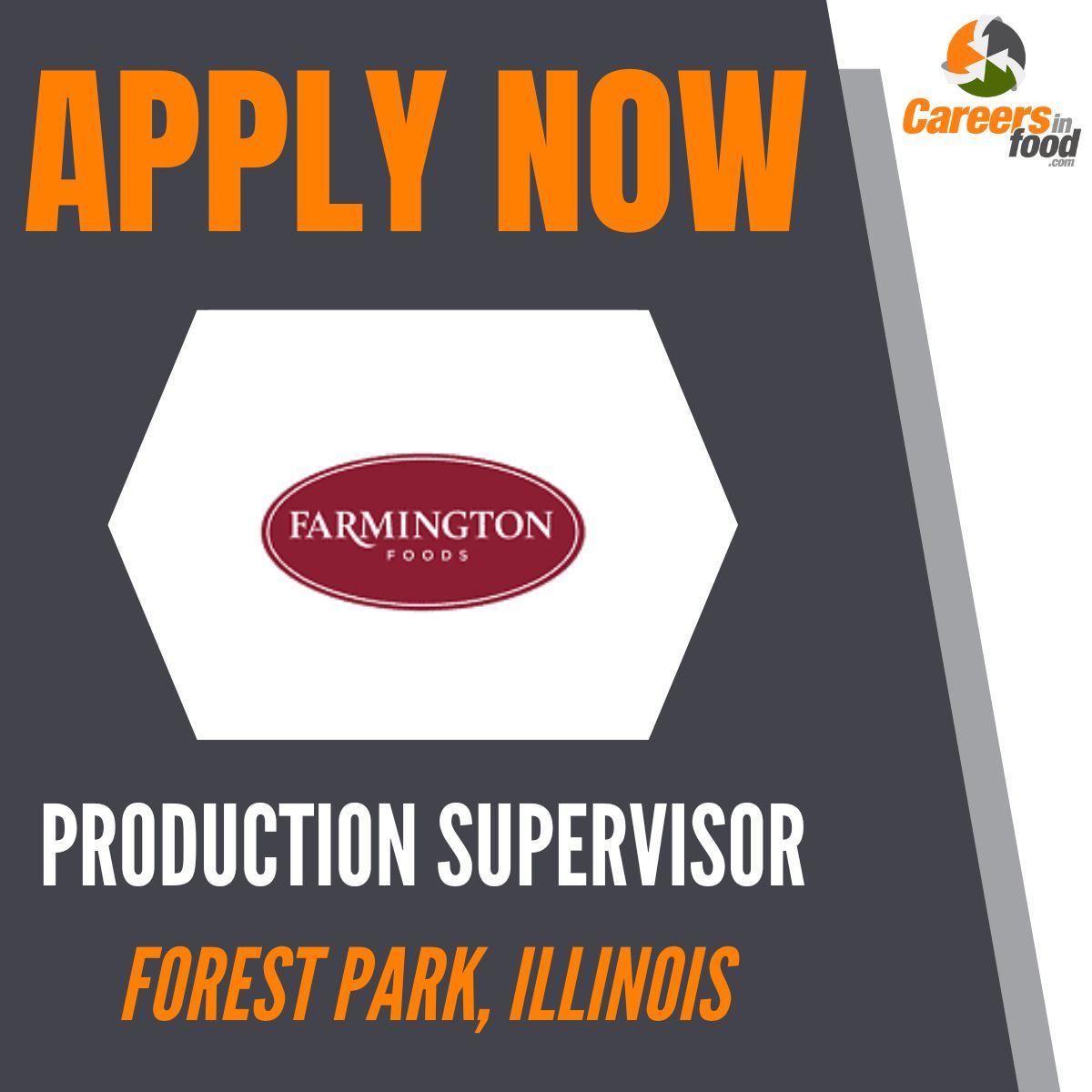 Join the team at Farmington Foods as a Production Supervisor in Forest Park, Illinois!

The supervisor works closely with many colleagues to achieve production goals.

Apply now: careersinfood.com/production-sup…

#FoodJobs #Jobs #FoodManufacturing #FoodProduction