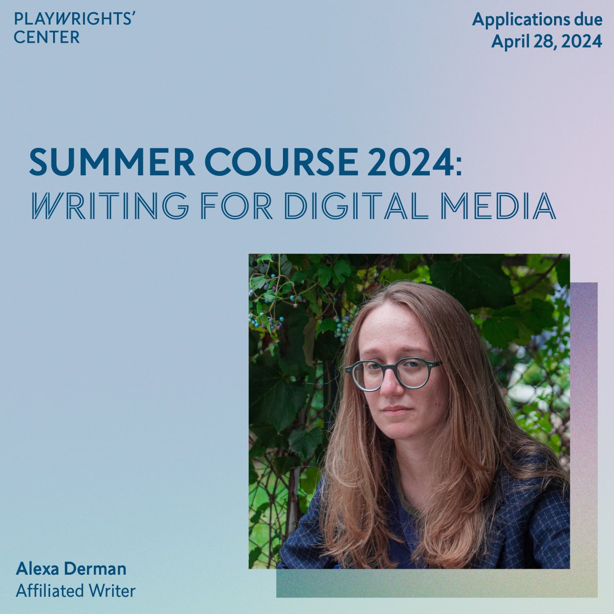 Registration for our exciting new course: Writing for Digital Media with Alexa Derman. This course is offered completely online and will run for 12 weeks over Summer 2024. You can take the class if you're not currently enrolled in University! Apply now! pwcenter.org/university-cou…