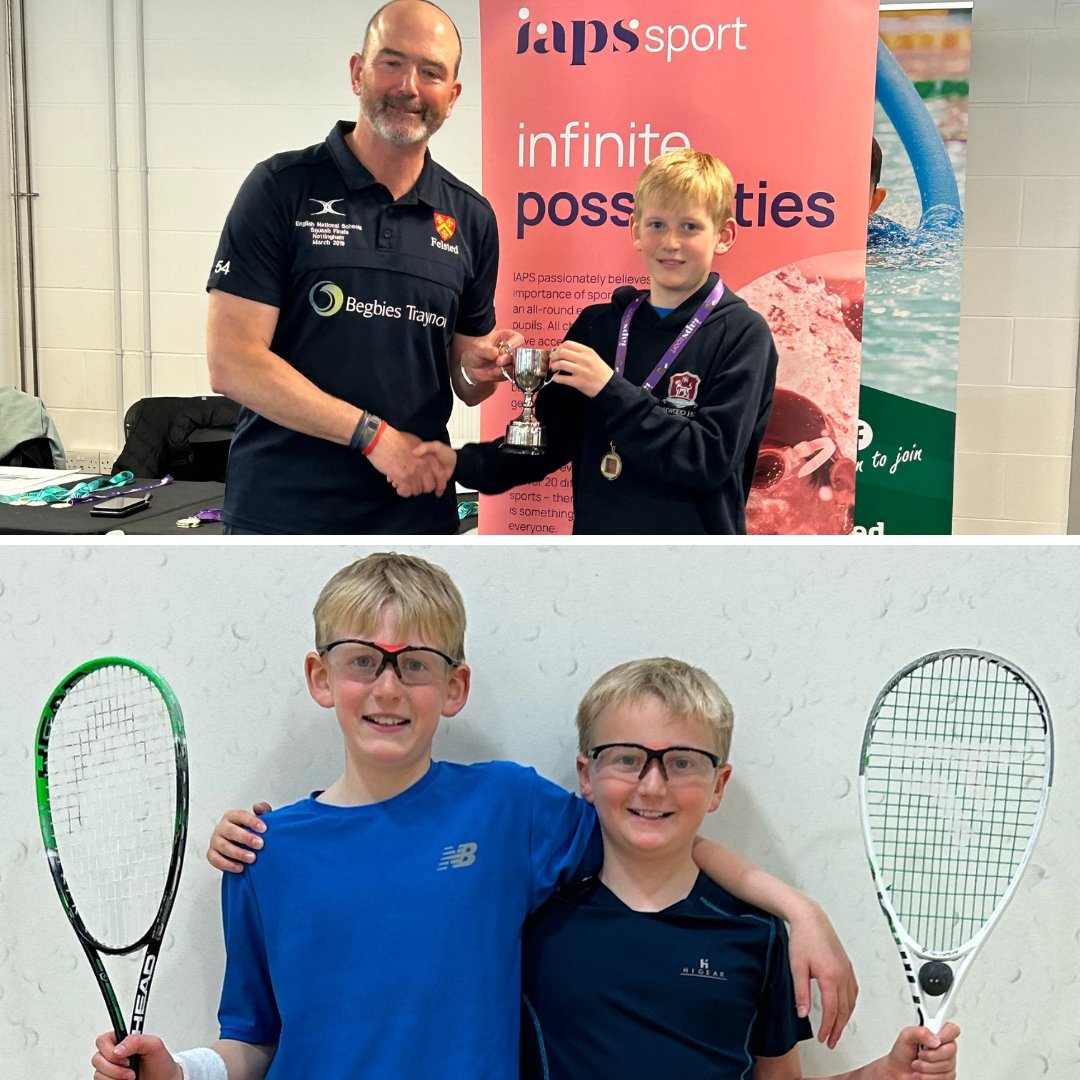 Huge congratulations to Tobey E who won the U11 @IAPs Squash Tournament in Nottingham yesterday. Congratulations also to Ethan E who despite only being in Year 4 and the youngest player in the U11 competition came 8th in the top half of the group.