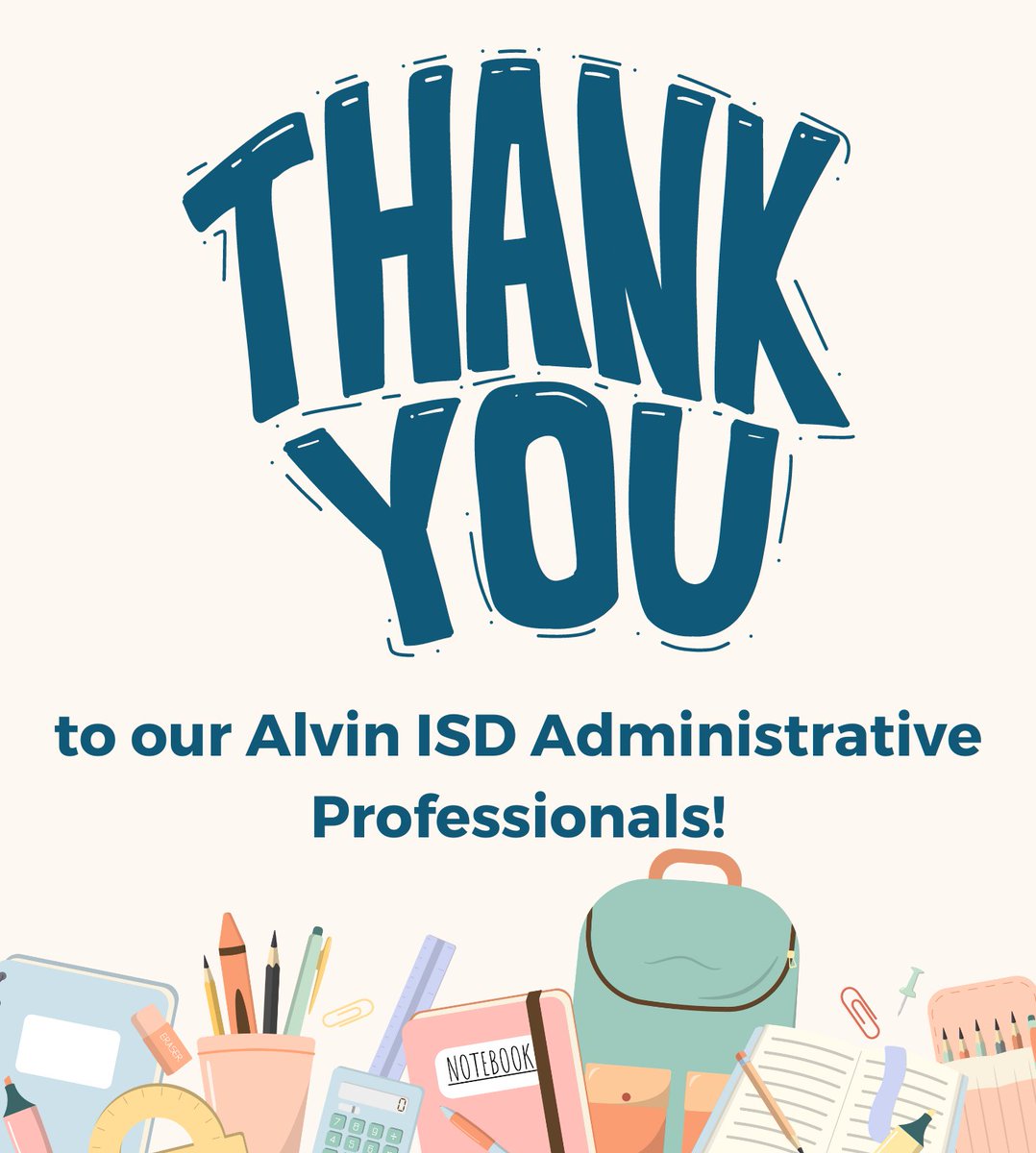 Today is #NationalAdministrativeProfessionalsDay! 

We are so thankful for all of the admin professionals around the district and everything they do to keep their departments, campuses and the district running smoothly!