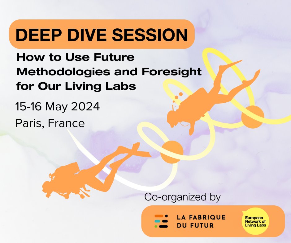 openlivinglabs's tweet photo. Few days left to register to our 1st 2024 #DeepDiveSession! Let’s have a look at the workshop "Fresco of the Future"

@LaFabriqueFutur will provide you with valuable knowledge on how to tackle systemic challenges and future scenarios.

Ready to dive in? https://t.co/3SyqKnKhXo 👈 https://t.co/zFFo2Ks4rZ