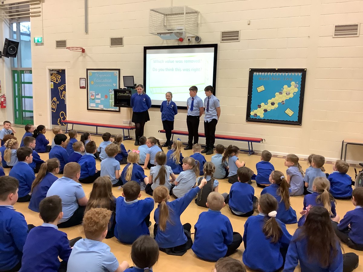 Our head boy and girl and deputy head boy and girl fed back to the school during the assembly this week following their meeting with Mrs Pether. They were so confident and articulate! Well done! #Headboy #Headgirl #dpeutyheadboy #Deputyheadgirl #Democracy #Britishvalues