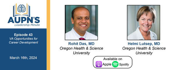 In case you missed it, Dr. Helmi Lutsep and Dr. Rohit Das discussed opportunities for career development and advancement offered by the Veterans Health Administration in our March Leadership Minute Podcast.  

vimeo.com/916821123 <a href="/OHSUSOM/">OHSU School of Medicine</a> #neurology