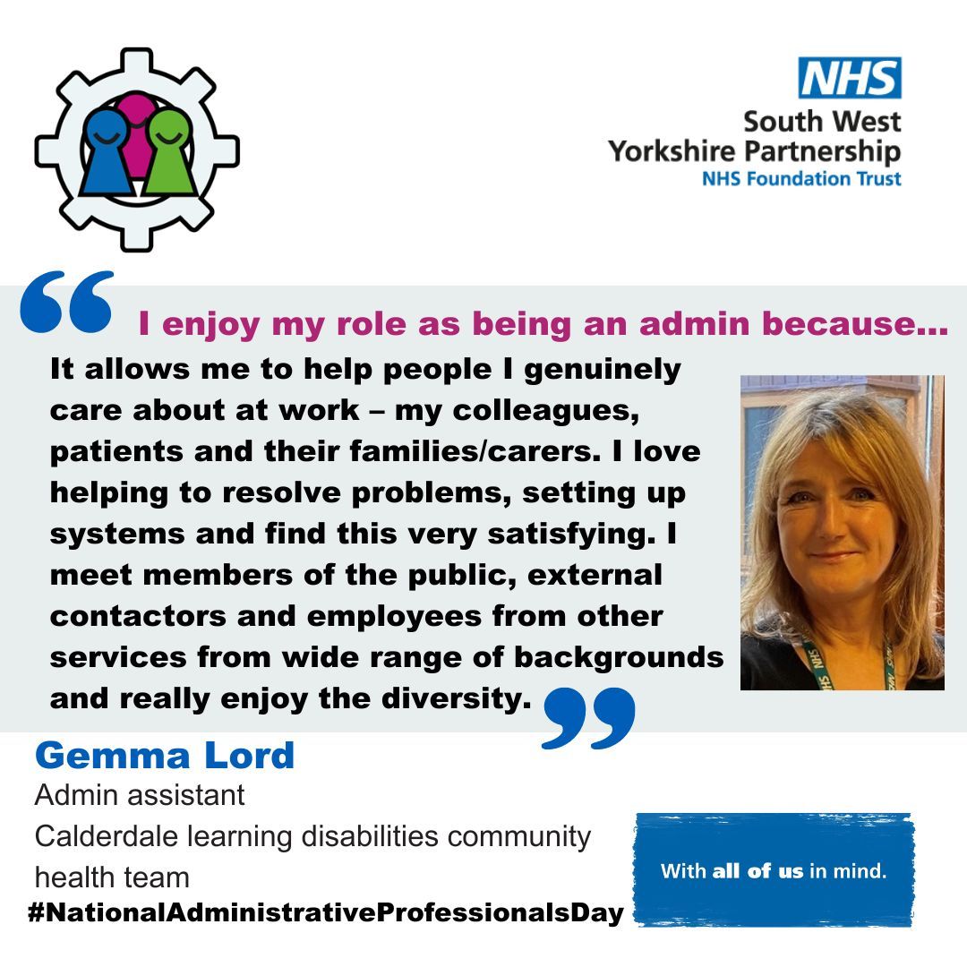 On #NationalAdministrativeProfessionalsDay hear from Sally and Gemma about why they enjoy their roles as administrative staff for our Trust 🫶 🤩