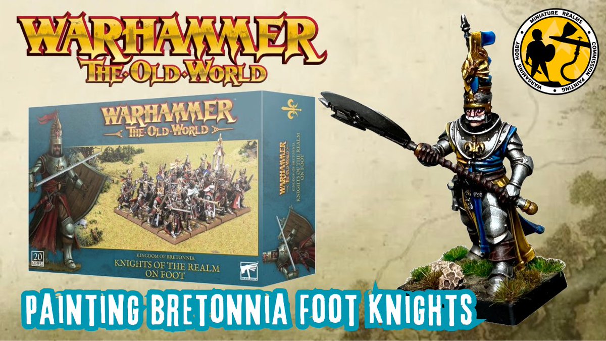 Perhaps the kit that most excited me about the Bretonnia release for Warhammer: The Old World, I finally get around to painting the Knights of the Realm on Foot. youtu.be/mGwgqC4gx-M #gamesworkshop #warhammer #warhammertheoldworld #warhammercommunity #bretonnia