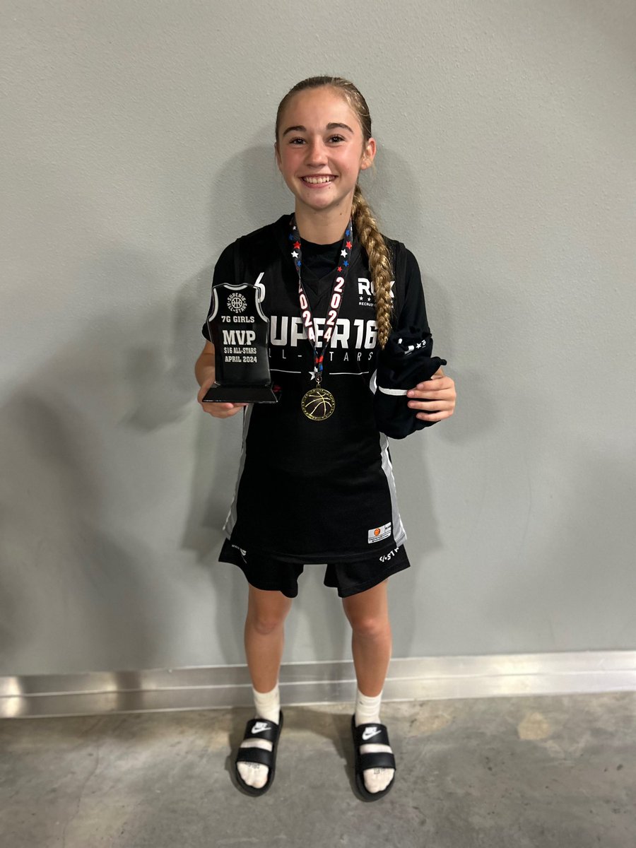 AOH 2029s Jaylee Gray and Hayden Mayfield were selected to play in the super16 All Star game. They got to compete with the top 7th graders in Oklahoma! Jaylee was named MVP  and Hayden made the super6 team! Proud to say AOH has 2 of the top 7th graders in the state! Congrats!!!