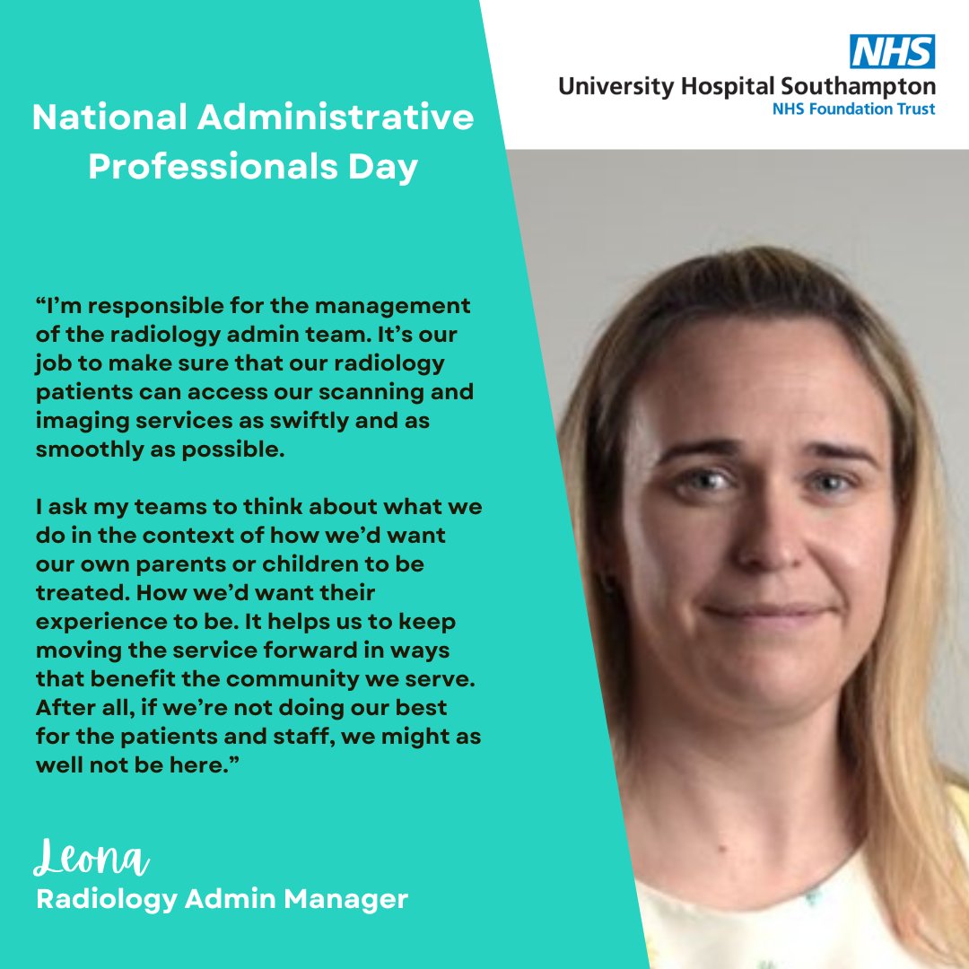 It's been highlighted well in recent weeks on #Surgeons 📺, our services almost always involve multiple teams of clinical and non-clinical staff working together seamlessly. We're incredibly grateful for all that our admin professionals do. 🌟🏥💙 #NationalAdminDay