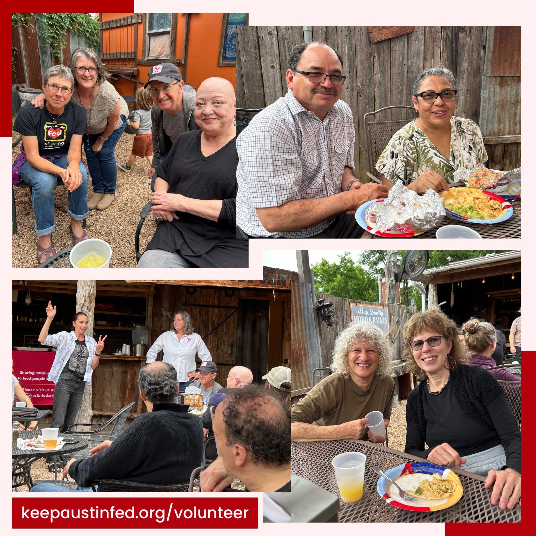 Our Keep Austin Fed volunteers make our #foodrescue mission a reality! Here are some pics from last night’s volunteer gathering. 📸✨ #VolunteerAppreciationWeek

🙋Want to get involved? Check out keepaustinfed.org/volunteer