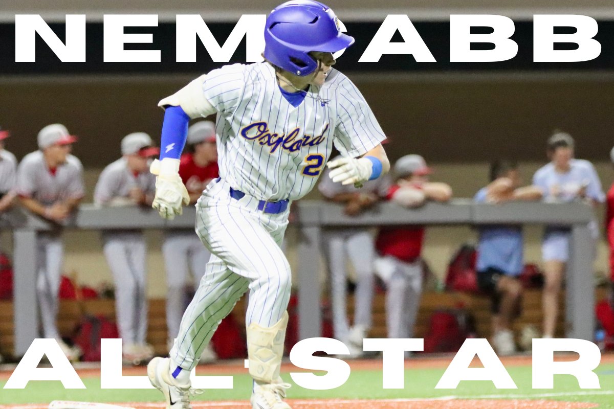 OxfordBaseball1's tweet image. Congratulations to our guys for being selected to play in the NEMCABB All-Star Game!

Sam Roy | @SamRoy_3 
Thomas Rayburn | @thomasrayburn22 
Reid Kent | @Reidkent9 
Brady Stinnett | @StinnettBrady