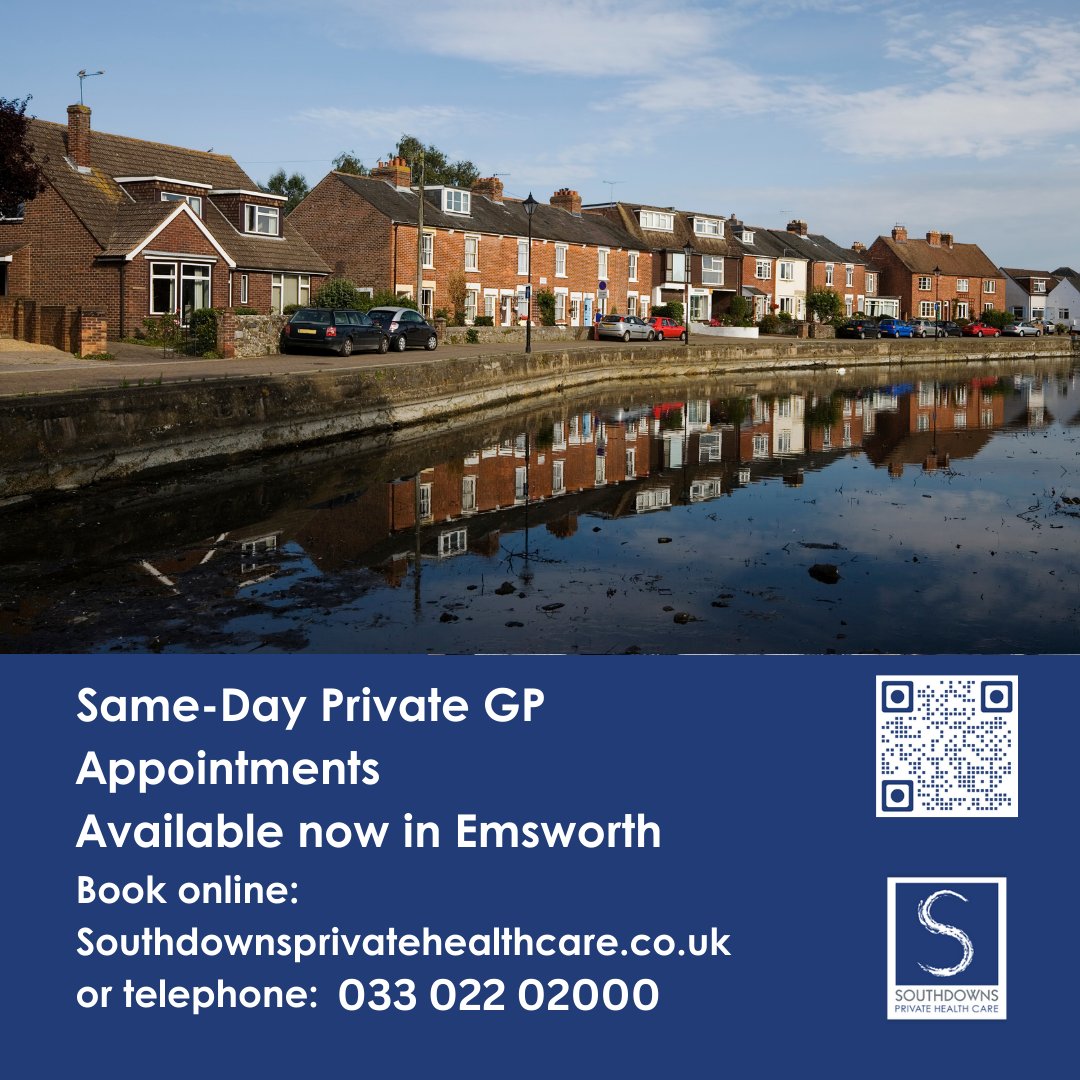 Did you know we have a private GP service in #Emsworth. Make time for your health with our private Doctors. Call us on 033 022 02000 or visit our website. #Health #privategp #doctor #gp #healthcare #privatedoctor #wellbeing #healthyliving #Doctor