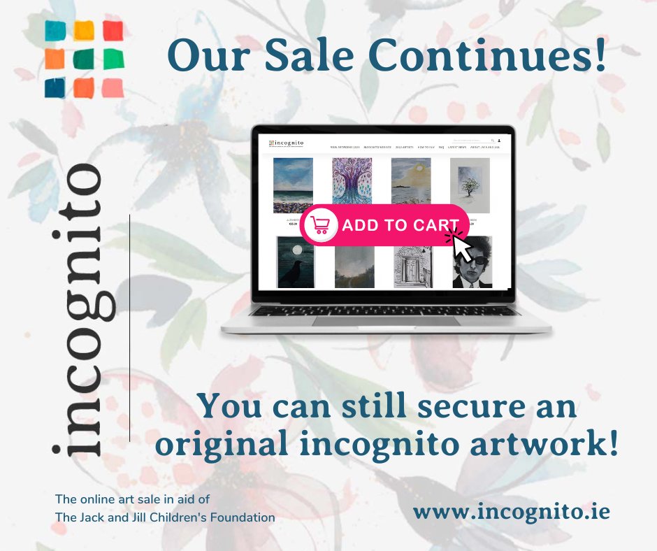 🧡 Good News! 🧡 You haven't missed out on #incognito2024 We have 590 original incognito artworks still available to purchase tomorrow morning from 10 am! 🙌 Visit 👉shop.incognito.ie #Incognito2024 #Art4Care #ArtReveal