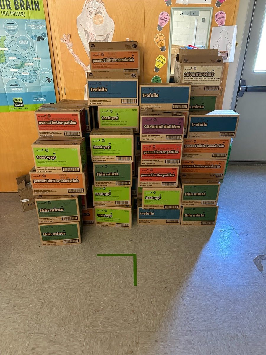 Hmmmmmmmmmmmmm............what would 588 boxes of cookies be doing at Helen Fort Middle School?

Guess you will have to be in school on May 10th to find out. 😉