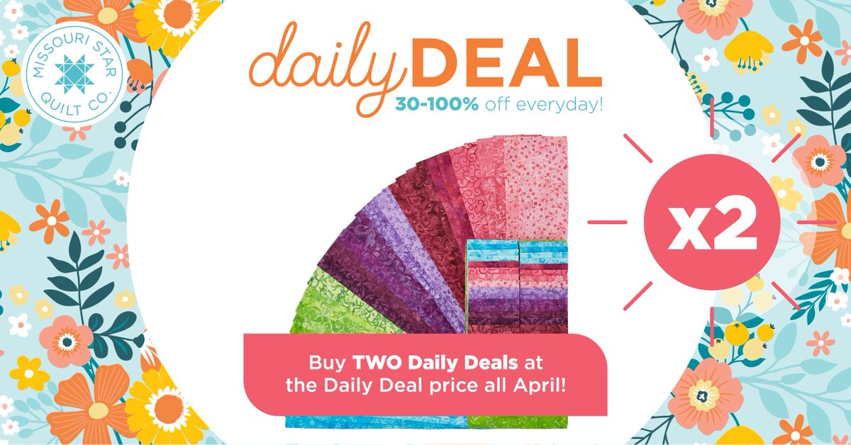 Add a burst of energy to your next sewing project with today’s Daily Deal, Jubilant Batiks Strips! Jubilant offers shades of blue, pink, purple, and green in intricate textures inspired by flowers & foliage. Shop now: bit.ly/3xDfCD0 (Valid 04/25/24 while supplies last)