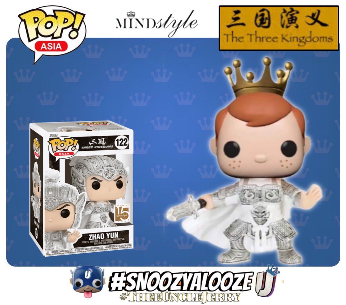 Asia Exclusive Freddy Funko as Three Kingdoms Zhao Yun has a 4/27 release date. 

#popasia #FreddyFunko #ThreeKingdoms #ZhaoYun #mindstyle #Funko #TheeUncleJerry #SNOOZYALOOZE 

🫶@_Scrooge_0522