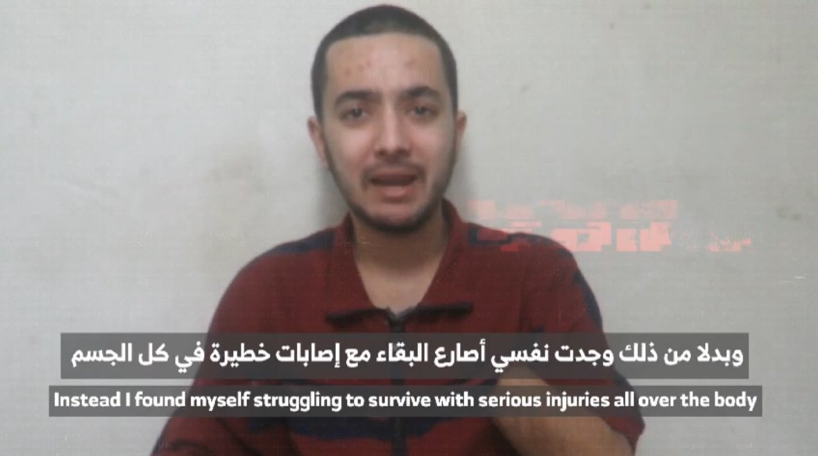 *Hamas-ISIS cruelty has no end*

A new video has surfaced of Hersh Goldberg-Polin, who was kidnapped on October 7th by Hamas-ISIS.

According to Hersh, it appears the video was shot in the last few days.

Hersh had his left hand amputated after he was injured by a grenade that