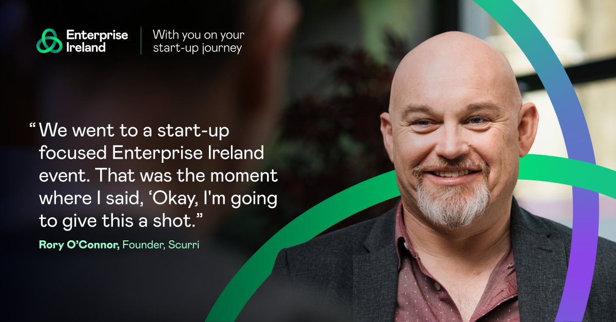 A single moment at an Enterprise Ireland event sparked @scurri 's journey. Learn more about how we can support you through all the defining moments of your start-up rebrand.ly/-start-ups-