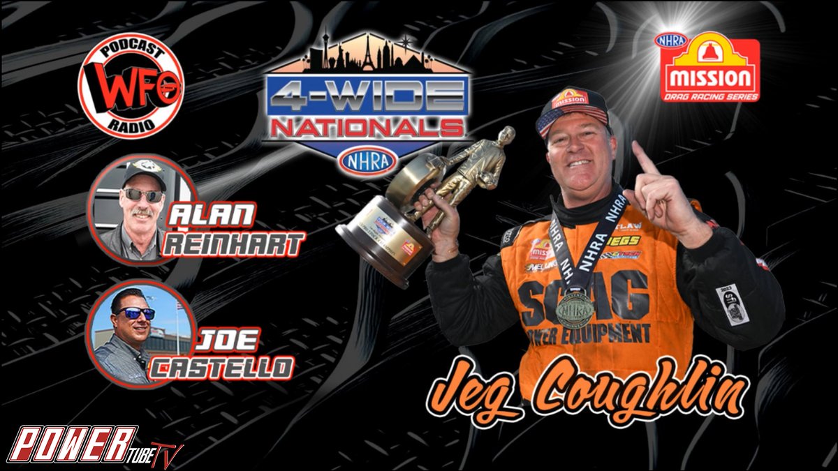 WFO with Joe Castello - Jeg Coughlin Jr joins Joe Castello and Alan Reinhart

Tune in Tonight for the all new Thursday night Block Starting at 8pm! on watchpowertubetv.com/watch 

#NHRA #dragracing #ArizonaNationals #vegas