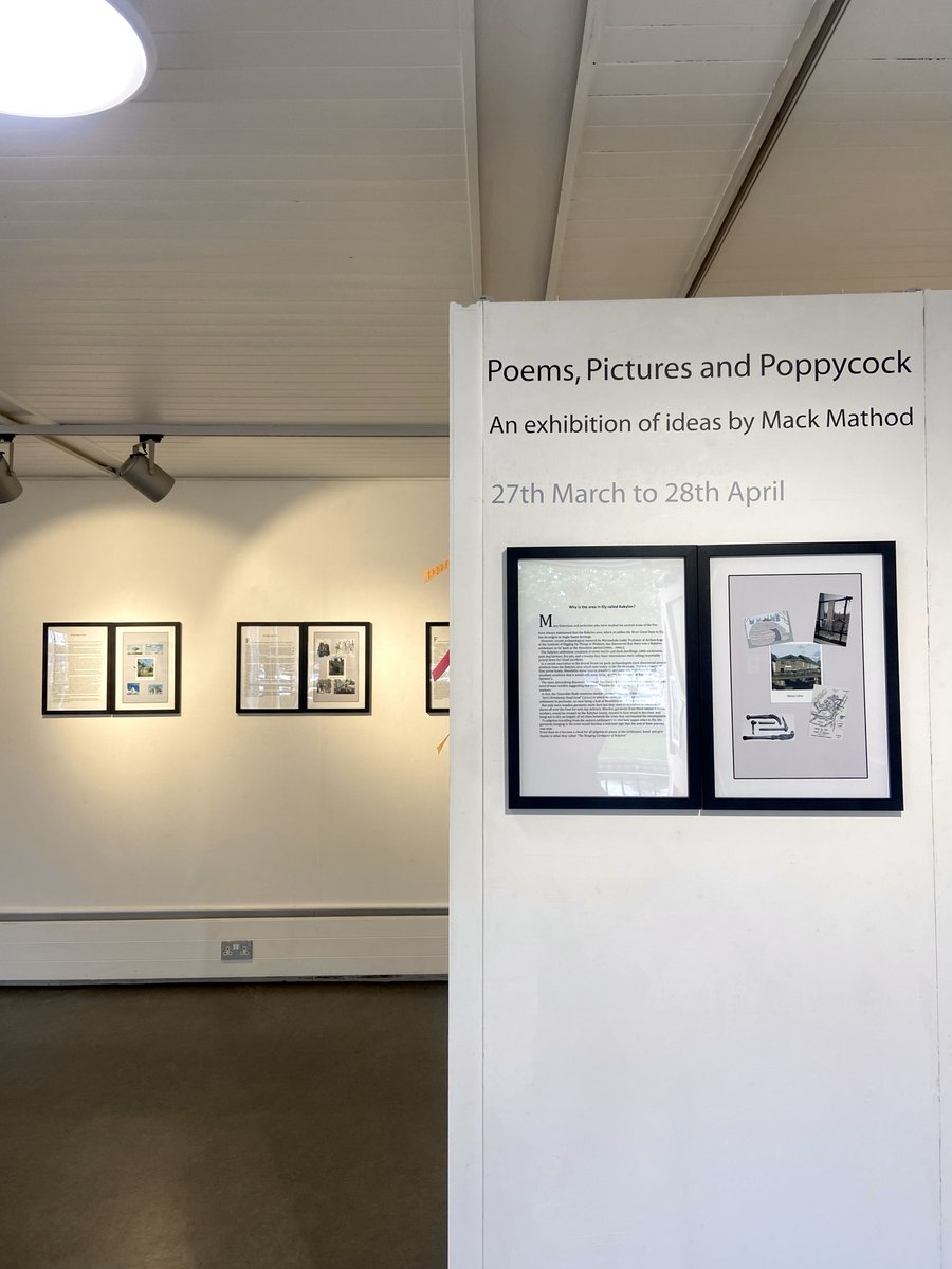 Don't miss the final weekend of 'Poems, Pictures and Poppycock', an exhibition of ideas by Mack Mathod!