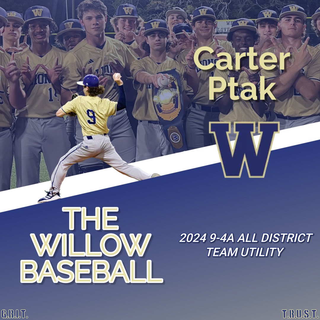 Willow_Baseball's tweet photo. Another congratulations to 3 more lions that are members of the 2024 District 9-4A All District team.
#COMMITMENToverGoaL https://t.co/humv8yepR6