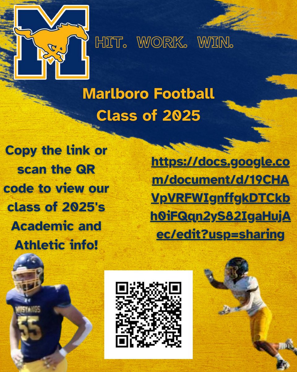 College coaches please check out our 2025’s. Copy and paste the link or scan the QR code to see film, academic, and contact info!