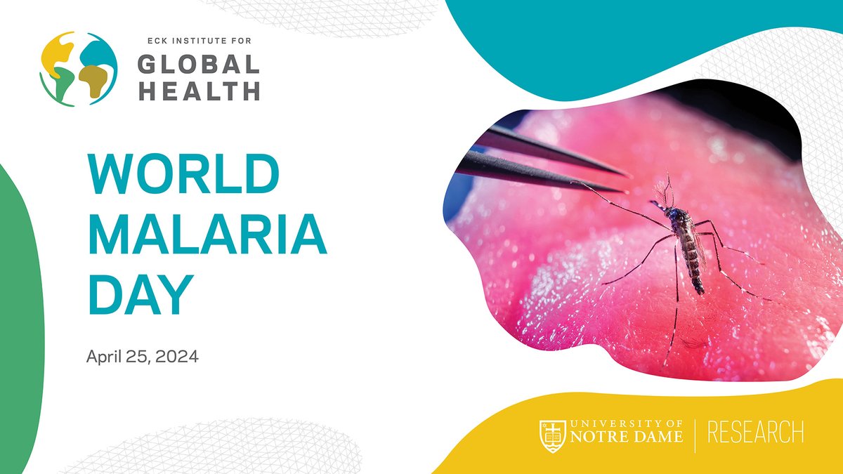 #WorldMalariaDay The Eck Institute for Global Health @NotreDame is committed to working with international partners to identify preventive strategies & improve malaria diagnosis. Learn about this research from @ndeckinstitute affiliated faculty here: globalhealth.nd.edu/about/awarenes…