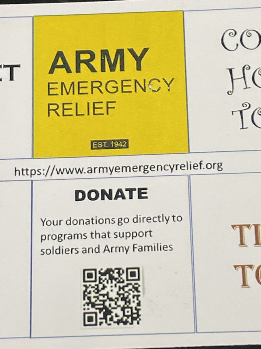 The #CASA program is supporting the HQDA @aerhq campaign at @Fort_Belvoir today! DYK: 90 cents out of every $ goes directly to pgms that support our Soldiers and their Families. Donate at armyemergencyrelief.org. Code: 09014 (HQDA) @USArmySMA @SecArmy @USArmySFL