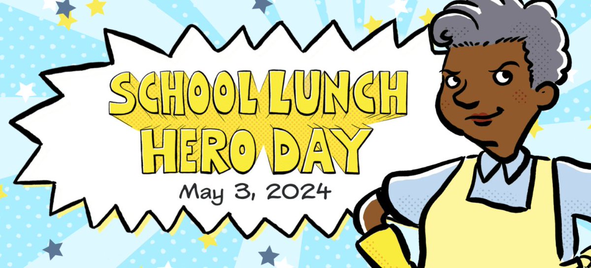 Oregon_SNA's tweet photo. Join schools across the country that are recognizing the difference these team members make for every child who comes through their cafeteria.
School Lunch Hero Day will be celebrated on May 3, 2024!  #sna #osna #oregonschoolnutritionassociation #nationalschoollunchheroday https://t.co/T7uBoXPVlk