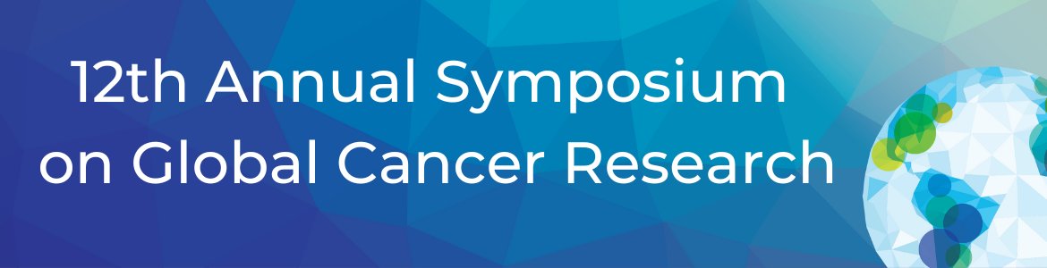 Join us online May 6-9 for the 12th Annual Symposium on Global Cancer Research, a virtual event highlighting cancer research and control programs that address the global burden of cancer. Learn more: bit.ly/44g1lbz #ASGCR24