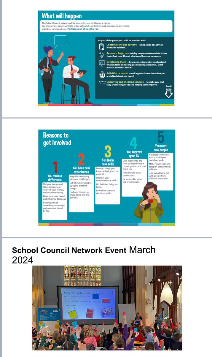 ewalkerbyrne's tweet photo. An exciting morning at Samarès School speaking to the students with @deputyrobward @gemmakateoneill ahead of their #schoolcouncil elections &amp; the new online training that #CYPES have created for the School Council Network. 

Thank you @george_lumley1 @jennypryke for inviting us. https://t.co/AJOV9ogelH