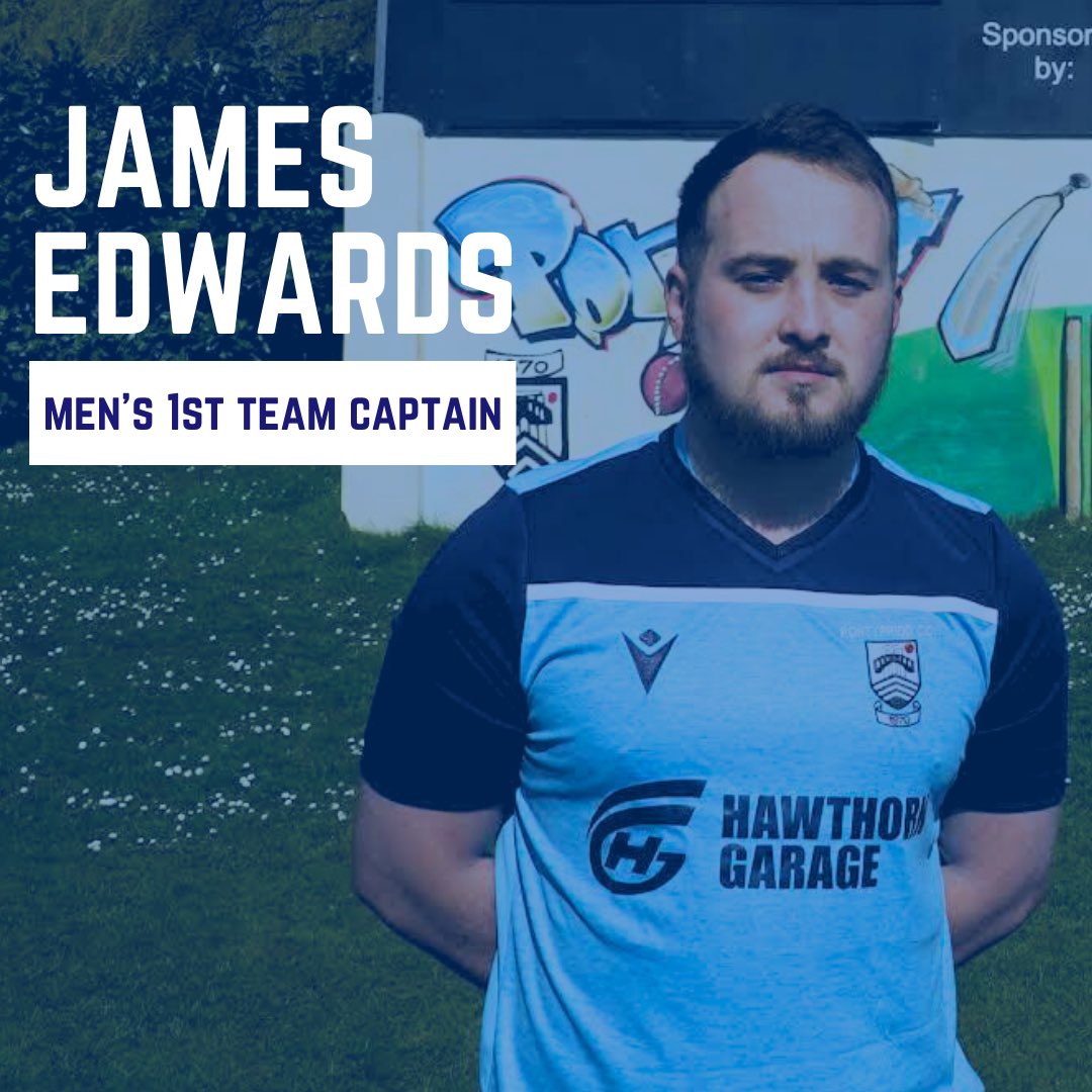 JAMES EDWARDS- 2024 Men’s 1st Team Captain🏏 James has been a member of Pontypridd CC for 20 years and has captained the Men’s 1st Team for several years. We would like to wish James and the Men’s 1st team all the very best for the season ahead 🏏 💪🏼