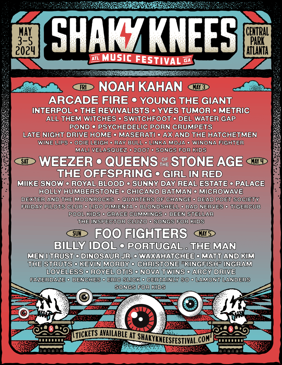 GWはニューオリンズジャズフェスとShaky Knees フェスのオーディエンスショットがたくさん来る
@ShakyKneesFest