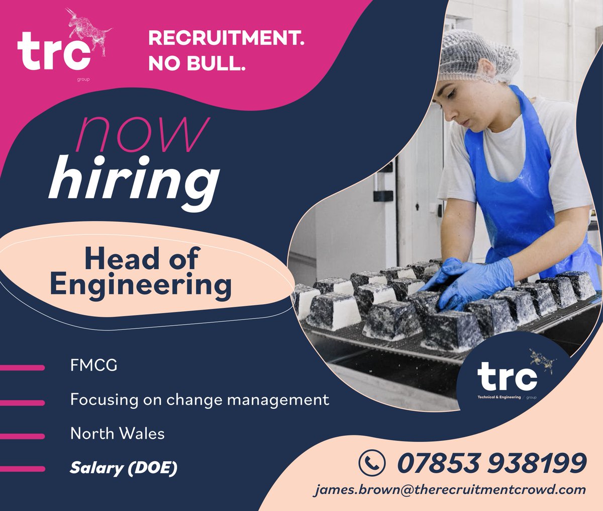 Our client is looking to recruit a Head of Engineering in North Wales. Interested? Get in touch with James Brown or see our other vacancies via our website 👉 therecruitmentcrowd.com/job-search/ #northwales #engineering #therecruitmentcrowd #nobull