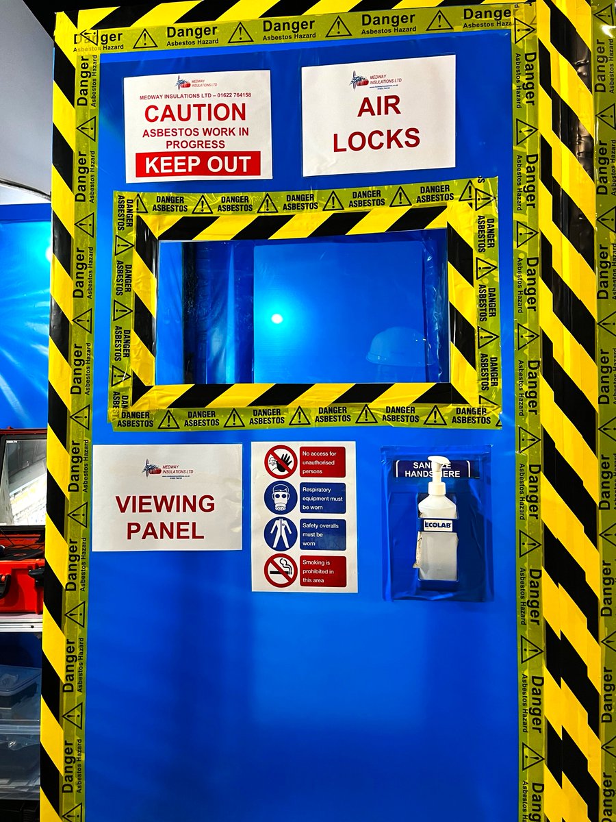 AsbestosMIL's tweet photo. Asbestos works in a large commercial building in London to remove and dispose of floor tiles, fire doors, cement cladding and debris

Bonus points for spotting Jason in the viewing window📷 https://t.co/iDiLMgKG6Z