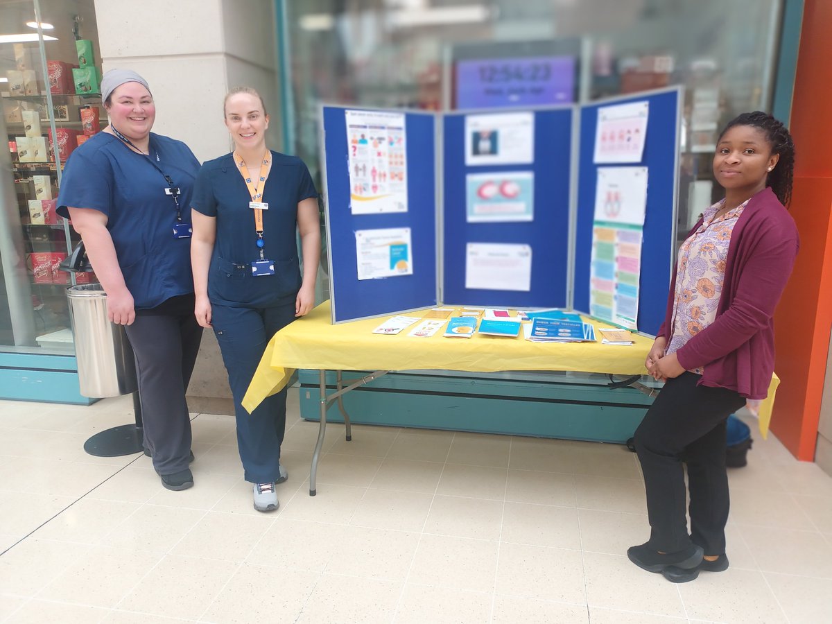 Great to see our nursing experts providing essential information today @stjamesdublin to raise awareness about Testicular Cancer Awareness Month #cancerprevention @CancerInstIRE @tcddublin