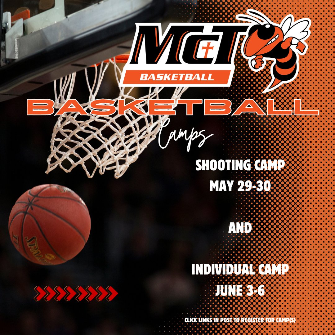 REGISTER TODAY! Summer will be here before we know it! Shooting camp: rb.gy/fxj1ry Individual camp: rb.gy/ed09aj @McTCoachGriffin @McGillToolen