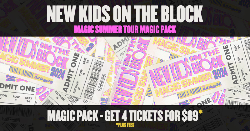Happy New Kids On The Block Day! Today we celebrate the 35th Anniversary of NKOTB Day with a special priced Magic Pack – get 4 tickets for just $89.00, plus fees: livemu.sc/3MZO2SX #nkotbday #nkotbmagicpack