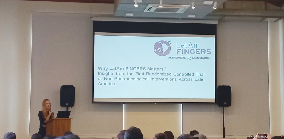 Day 3 Dr <a href="/LuCrivelliOk/">Lucía Crivelli</a>  Today Dr. has dazzled us with this amazing project carried out throughout Latin America: Why LatAm-FINGERS Matters: Insights from the First Randomized Controlled Trial of Non-Pharmacological Interventions Across Latin America  #AAICNeuroPOA
<a href="/zimmerneurolab/">Zimmer Lab</a>