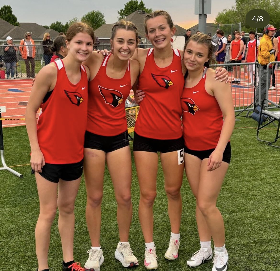 farmcards_TF's tweet photo. Cardinals attended the 1-4A Conference Championships last night in Pea Ridge. Cardinals finished 4th overall and Lady Cardinals finished 3rd. For the 2nd year in a row Cailey Ramaker was your High Point winner for the girls! Check our FB for full post! #farmcardfast https://t.co/osSBRsRDmr