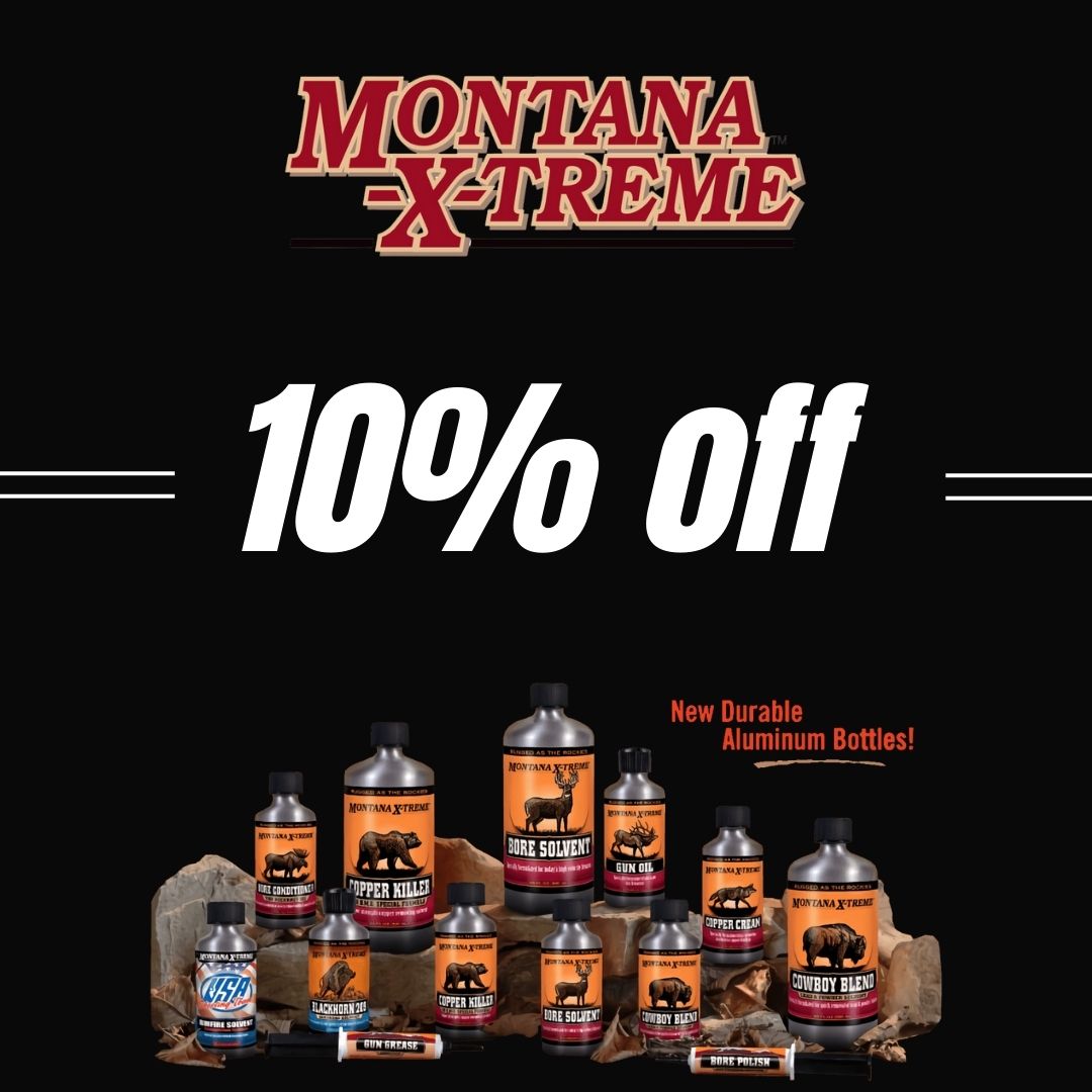 PrecisionReload's tweet image. Clean your firearms to perfection with Montana Xtreme cleaning products – and now, enjoy 10% off!

Shop precisionreloading.com

#MontanaXtreme #precisiosnreloading