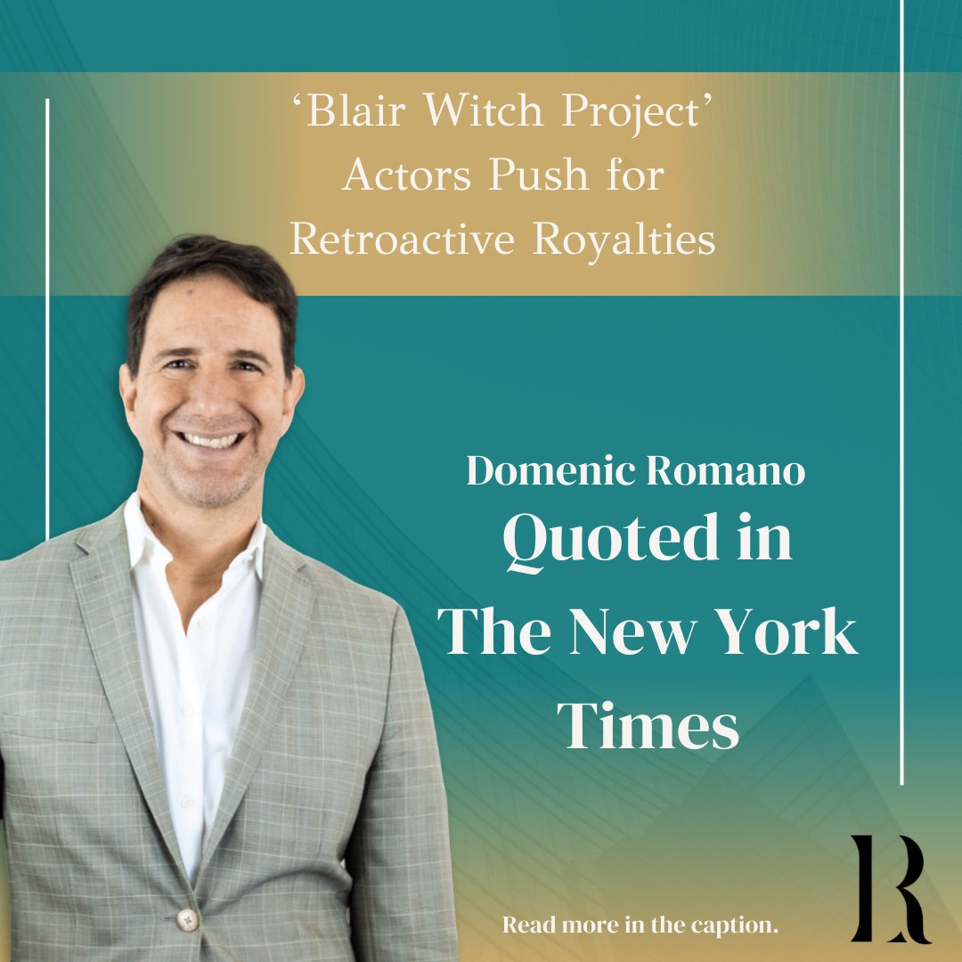 Romano_Law's tweet photo. Original 'Blair Witch Project' actors seek retroactive compensation with news of reboot!

Our Managing Partner, Domenic Romano, offers insights to @nytimes on the potential challenges. 

Read more about the ongoing battle and its impact: https://t.co/yH45tsnkjK

#film #NYTimes https://t.co/D8YuAzvZQP
