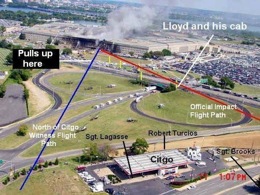 There was a plane at the Pentagon.  Cheney was under the White House and allowed it to come to DC.  Witnesses said the plane flew north of the Citgo but the staged downed light poles were south of the Citgo.  No plane hit the Pentagon