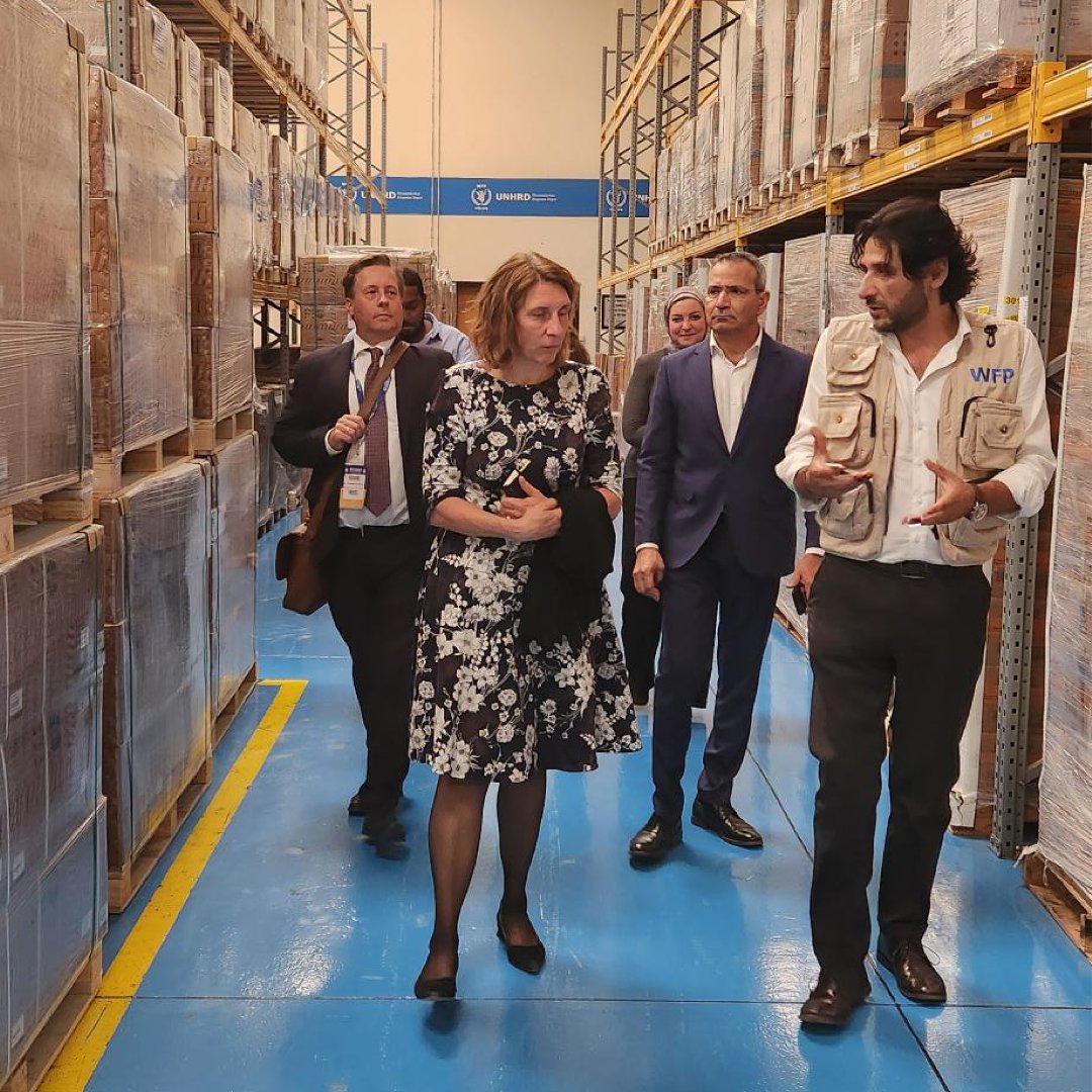 Pleased to host HE Deike Potzel, Special Envoy for Middle East Humanitarian Issues, to our UNHRD Hub in Dubai. As crises are flaring across the globe, 🇩🇪's steadfast support & partnership is invaluable and enables @WFP's response as a frontline agency in the region and beyond.