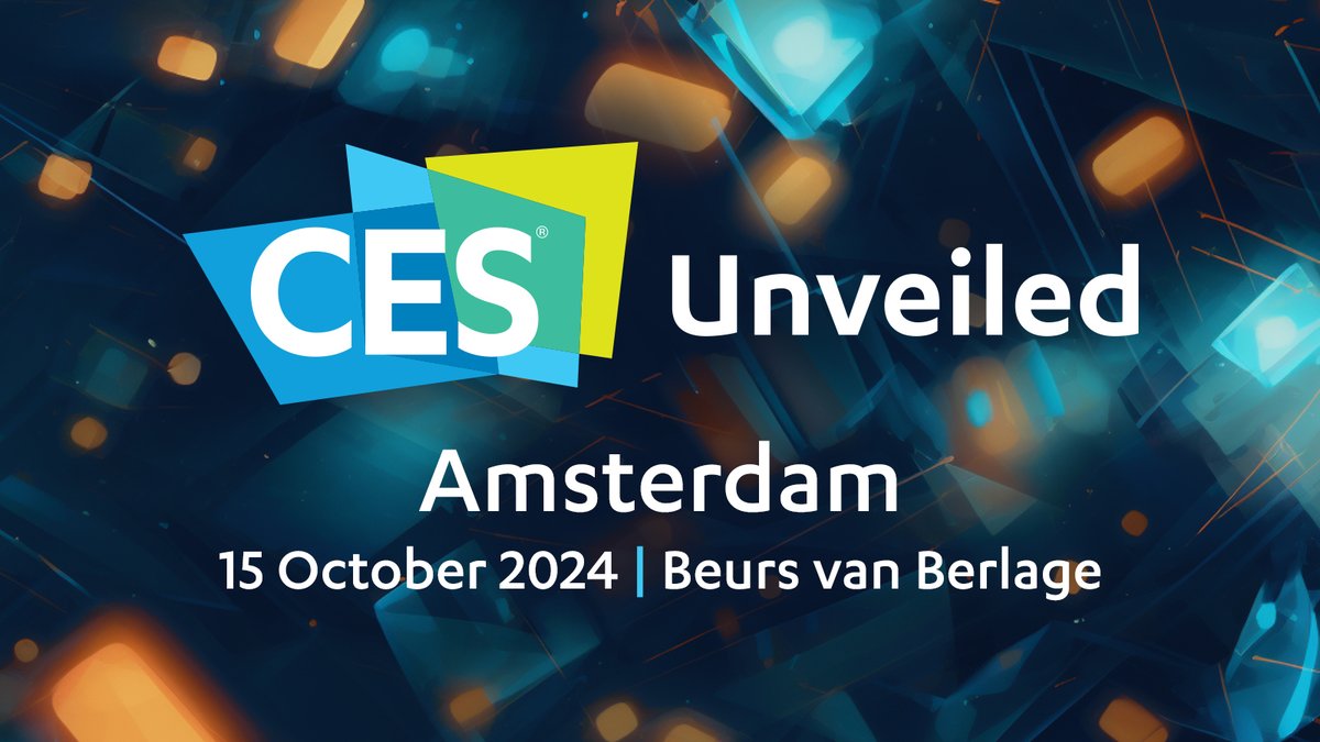 CES Unveiled in Amsterdam is back! This stop on the road to #CES2025 is your chance to connect with Europe’s iconic brands through groundbreaking exhibitions & robust conference programming & to get a sneak peek of what to expect in Las Vegas. Learn more: ces.tech/events-program…