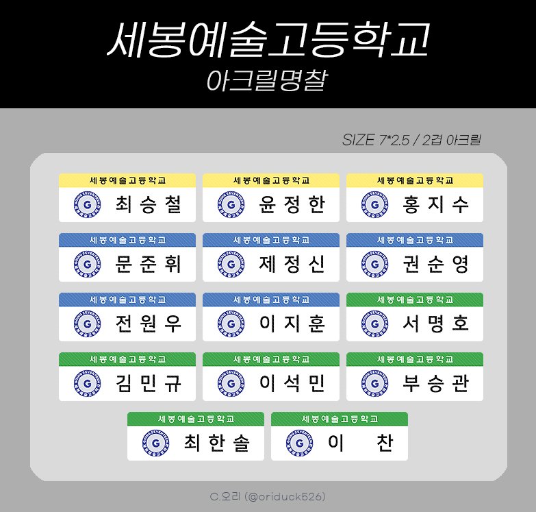 로고가...안보이는걸요...?
고잉셉 다 업로드 되면 로고 수정해서 올게요😢

경비아조씨랑 마샘은(.......) 없어요.......