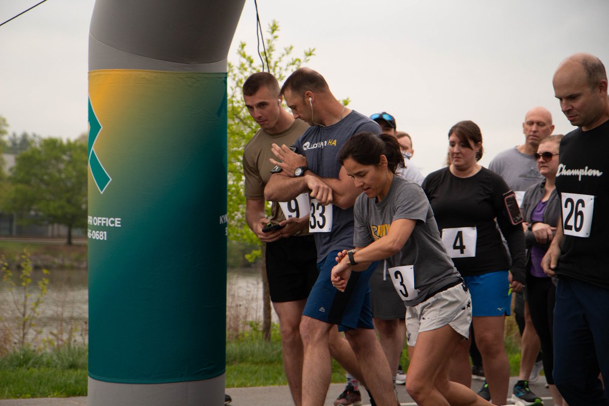 Around 40 runners and walkers participated in this morning's 5K Respect Trail Run/ Walk outside the Wellman Armory on Boone National Guard Center hosted by the Sexual Harassment / Assault Response & Prevention (SHARP) office. #SAAPM2024